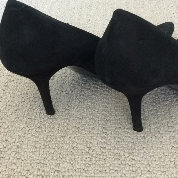 Black Suede Jaime Mascaro Size 39 1/2 Pumps - Picture 5 of 6
